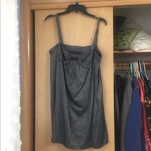 Silver bow tank top